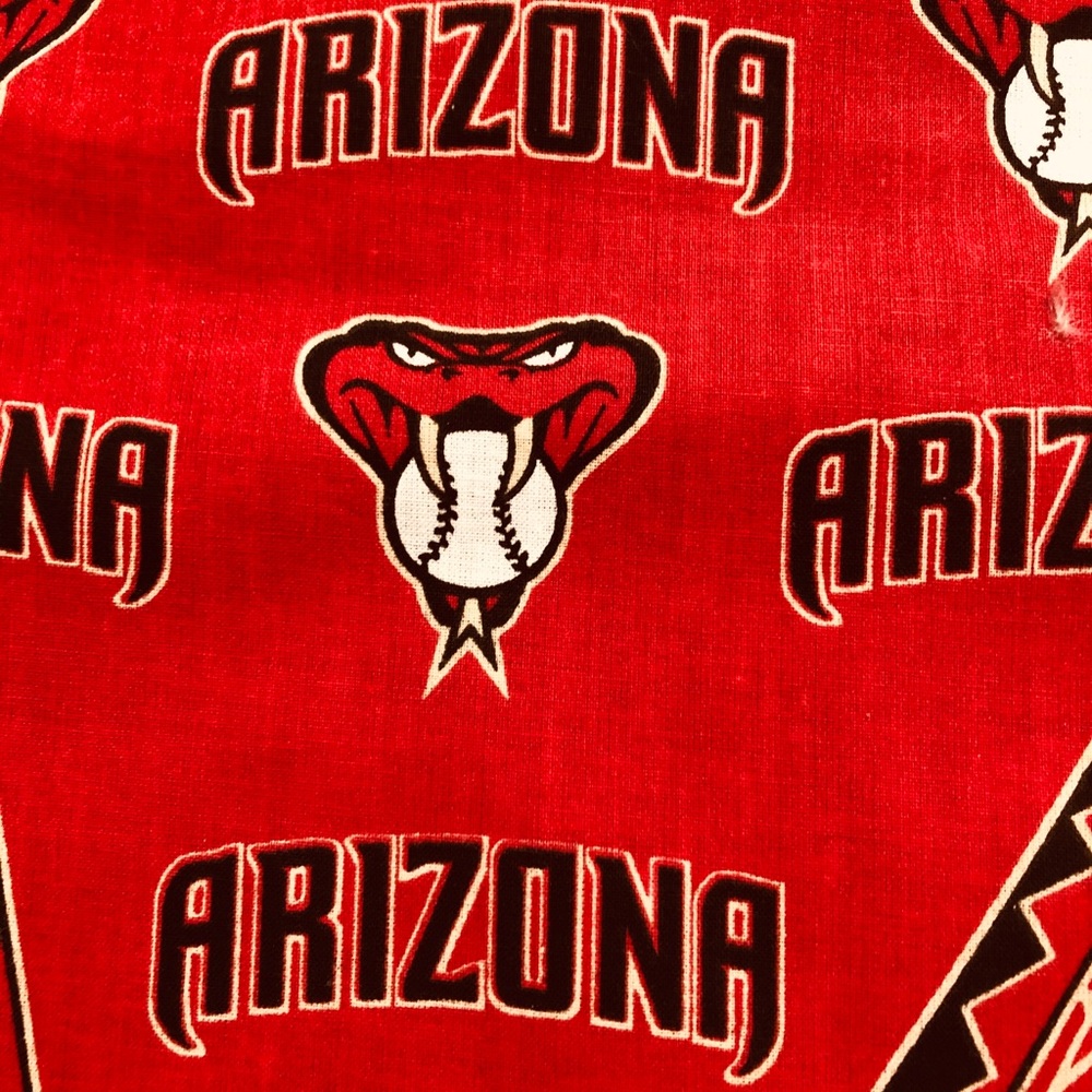 AZ Diamondbacks Cotton Fabric & Black Elastic 😷😷 - Picture 6 of 7